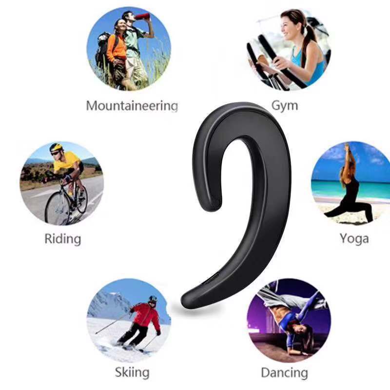 Compatible with Apple , Bluetooth Painless Exercise With Wireless Earphones With Ear-hook Earphones